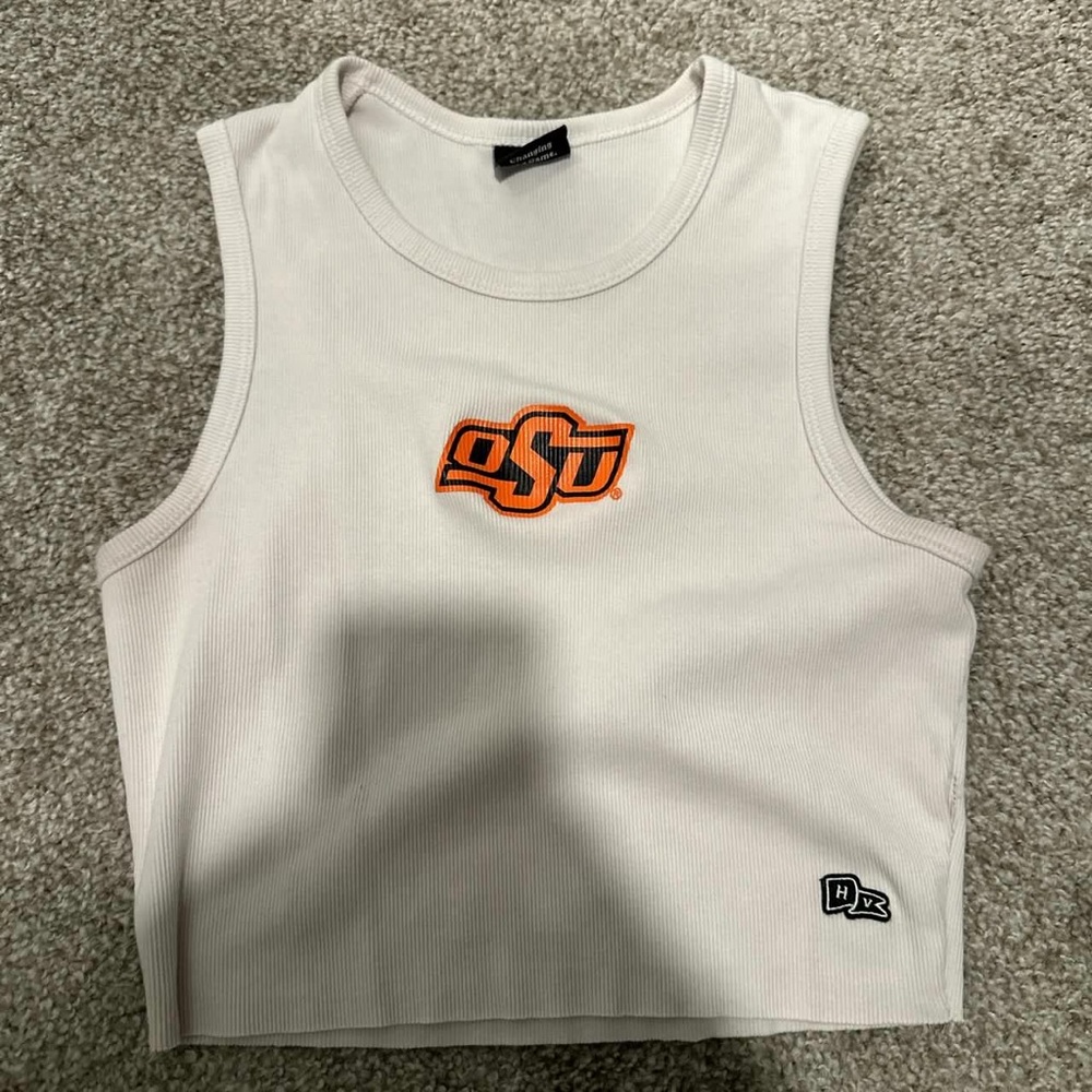 OSU Logo White Crop Top